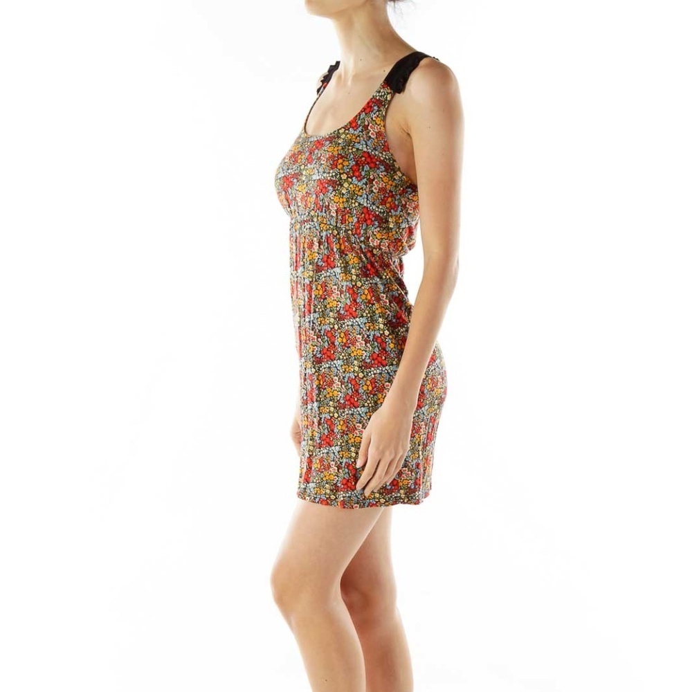 Everyly Multi-Color Foral Day Dress - Picture 2 of 4